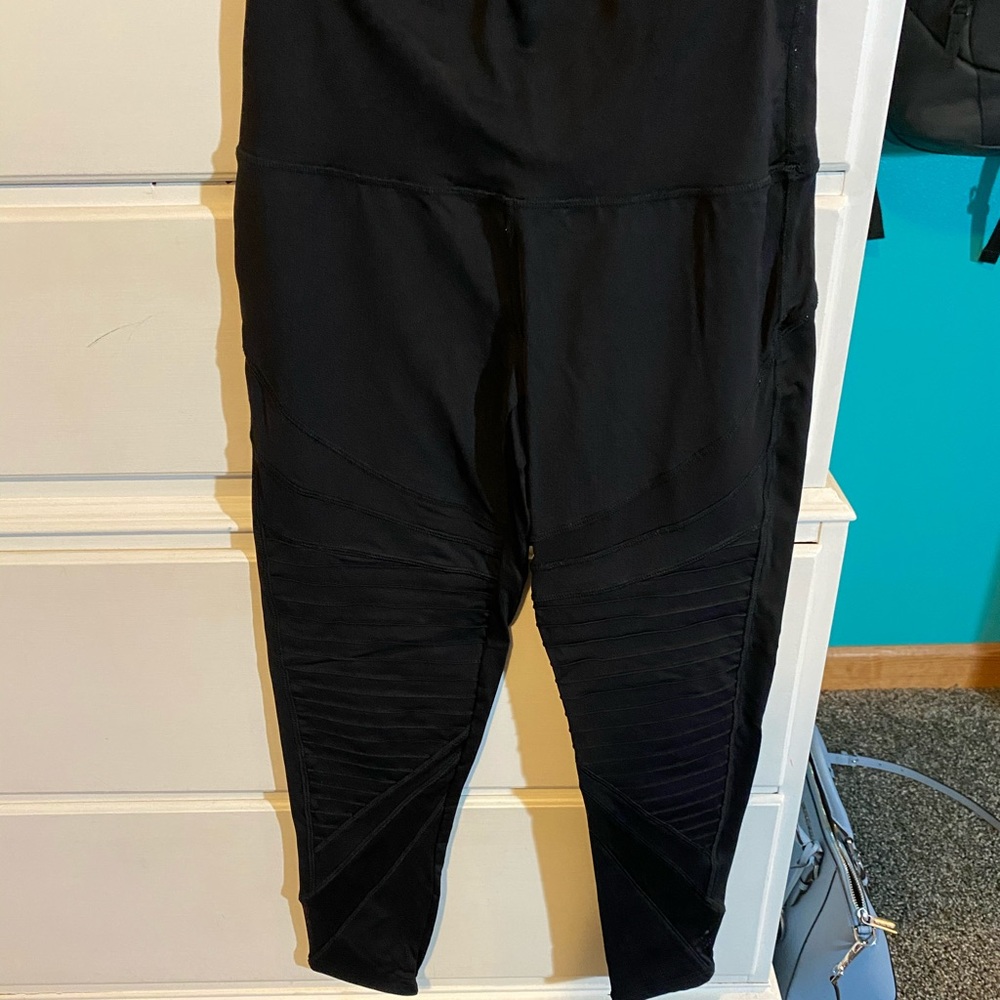 aerie chill play move high rise moto leggings